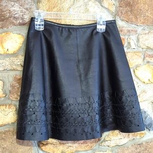 Sachin+ Babi lambskin leather skirt